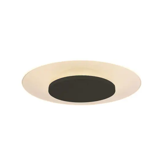 Plafoniera LED Lido, nera, Ø 42 cm Esclusivo