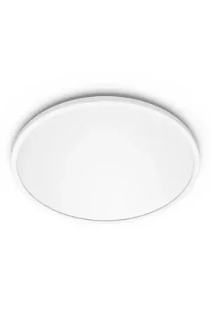 Economico Philips SuperSlim LED IP44 2.700K Ø 29,5 cm bianco