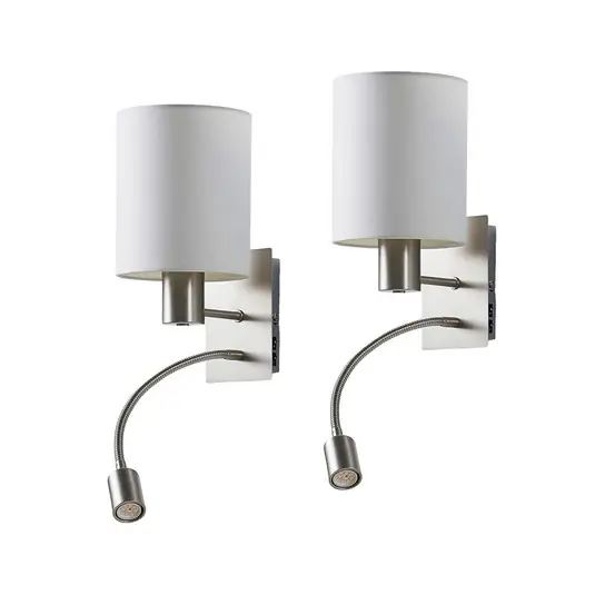 Lindby applique Shajan, set da 2, 29 cm, E27, lampada a LED da lettura Promozione