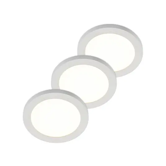 Spedito Oggi Plafoniera LED Prios Aureka, set di 3, sensore, Ø 23 cm, bianco
