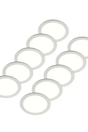 A Buon Prezzo Prios Luci LED da incasso Cadance, bianco, 24 cm, set da 10, CCT