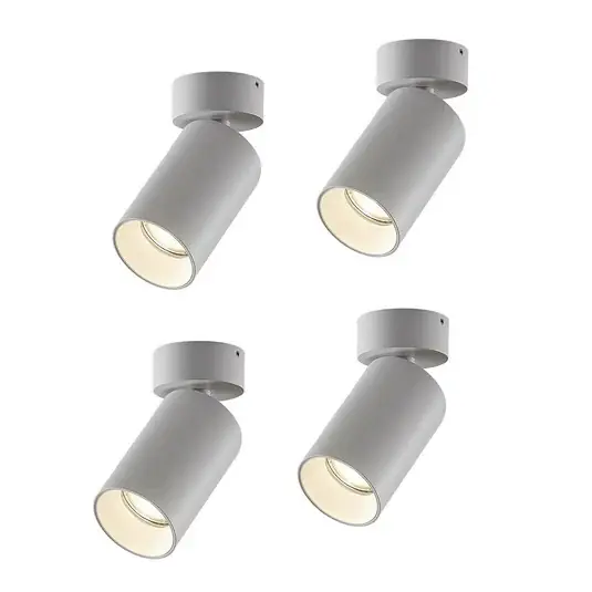 Novità Arcchio faretto Brinja, set di 4, bianco, rotondo, Ø 6 cm, GU10