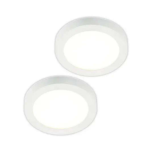 Prios Plafoniera LED Edwina, bianco, 25 cm, set di 2 Prezzo Conveniente