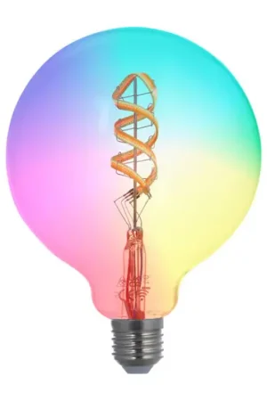 LUUMR Smart LED, E27, G125, 4W, RGB, Tuya, WLAN, trasparente, CCT Offerta Speciale