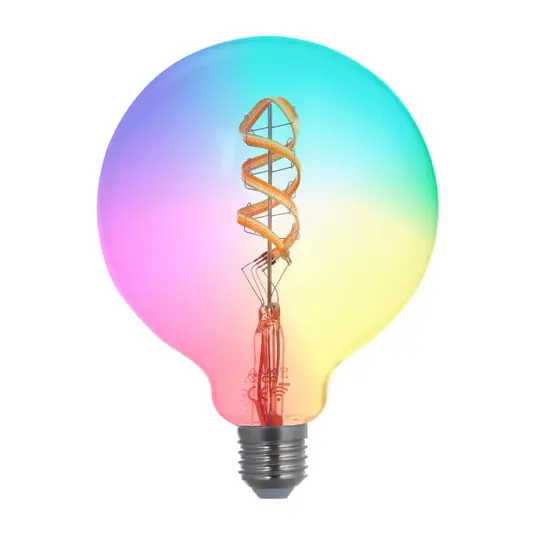 LUUMR Smart LED, E27, G125, 4W, RGB, Tuya, WLAN, trasparente, CCT Offerta Speciale