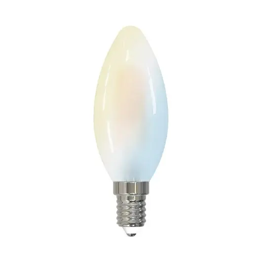 Vendita Finale LUUMR Lampadina LED a candela E14 4,2 W opaca CCT Tuya WLAN