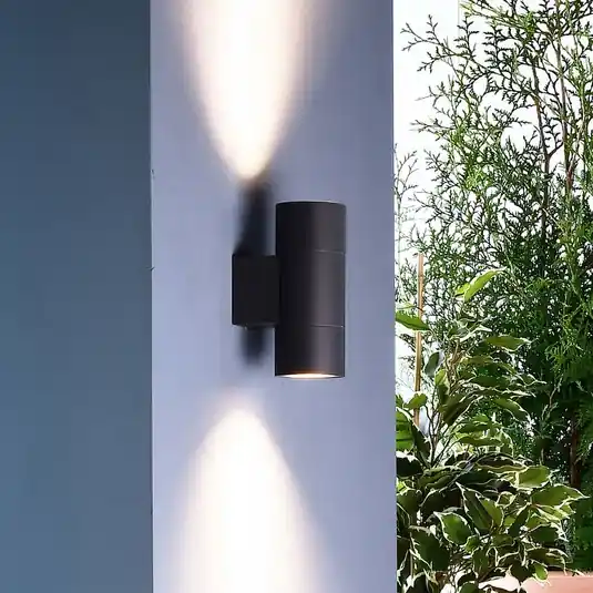 Applicazione da esterno Achernar a 2 luci up/down grigio nero Spedizione Espresso