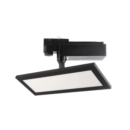 Ultimissimo Modello Pannello LED TRACK LIGHT, nero, trifase, 3.000 K, on/off