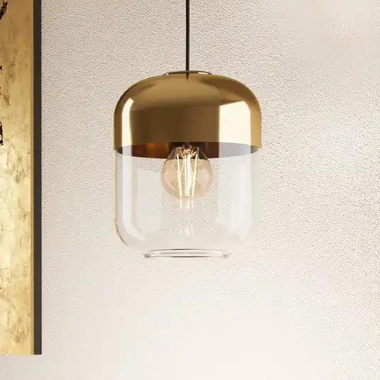 EGLO Maryvilla sospensione oro/trasparente, 1 luce Più Venduto