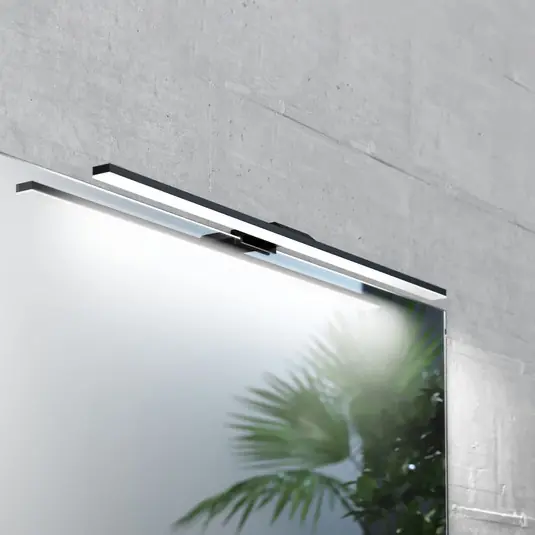 Più Venduto Luce per specchio a LED Triga IP44 nero 60cm, 3.000K