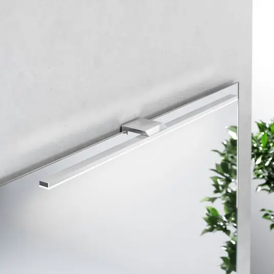 Luce per specchio a LED Triga IP44, cromo, 60 cm, 3.000K Spedito Oggi