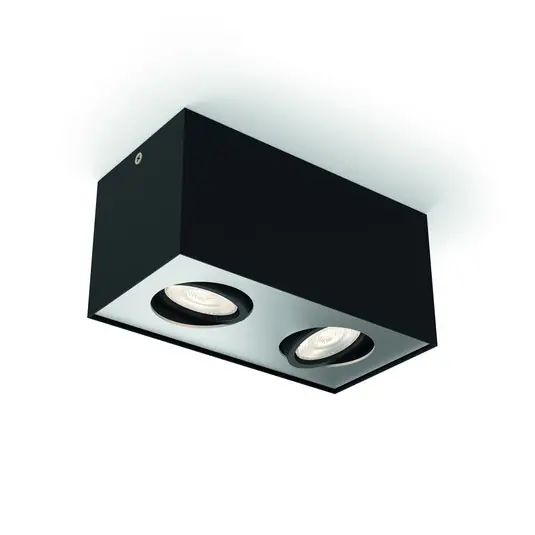 Philips myLiving spot LED Box 2 luci nero Reso Gratuito