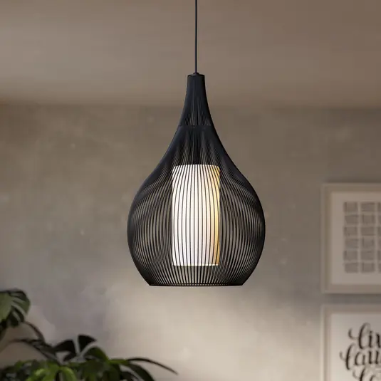 EGLO Razoni 1 lampada a sospensione, 1 luce, nero Solo Oggi