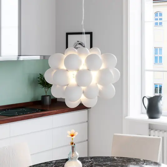 By Rydéns Gross sospensione vetro, 50 cm, bianco Professionale