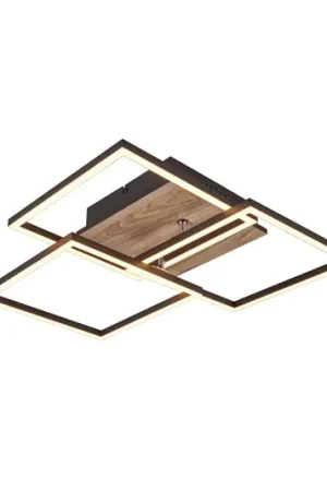 Plafoniera LED Mobile 3 luci telecomando legno Occasione