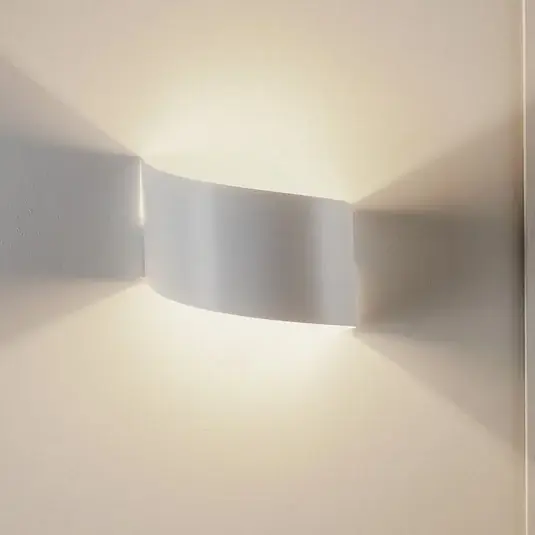 Applique Vero in acciaio laccato bianco Prezzo Di Fabbrica