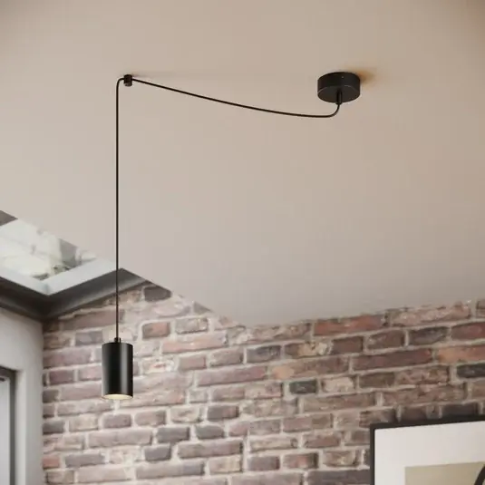 Lampada a sospensione Speed, nera, 1 luce Nuovo Arrivo