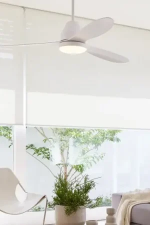 Nuova Collezione Ventilatore da soffitto Beacon con luce Whitehaven bianco silenzioso