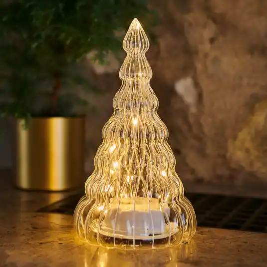 Ordina Subito Figura LED Lucy, albero trasparente/bianco 23,5cm