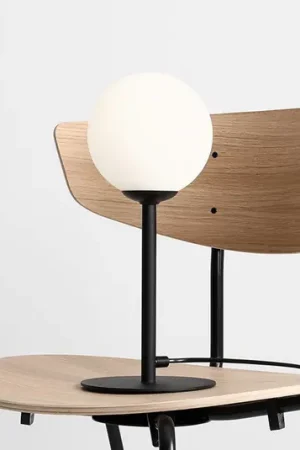Lampada da tavolo Joel, altezza 35 cm, bianco/nero Prezzo Scontato
