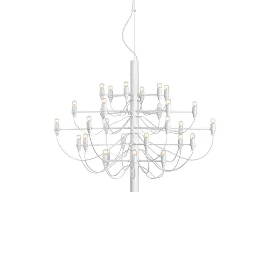 Spedizione Espresso FLOS 2097/30 Lampadario a LED, trasparente, bianco