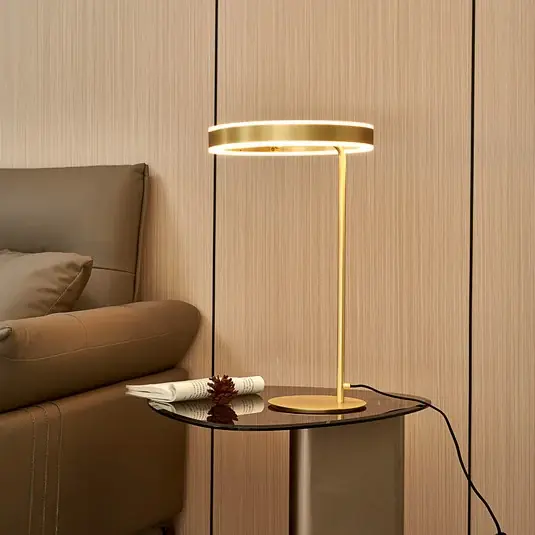 Offerta Lucande Lampada LED da tavolo Yekta, color ottone, 59 cm, dimmerabile