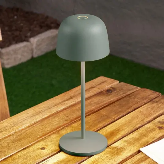Lindby Lampada da tavolo a batteria LED Arietty, verde, dimmerabile, IP65 A Buon Prezzo