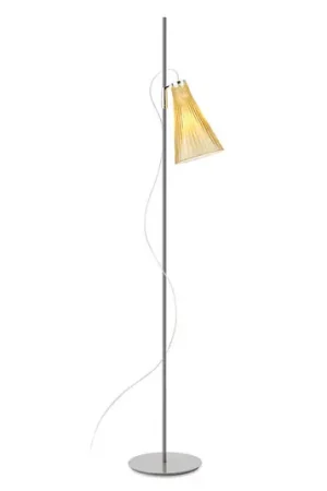 Kartell K-Lux, piantana a 1 luce, grigio/giallo Prezzo Di Fabbrica