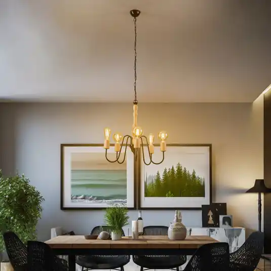 Lampadario Envostar Joiy, 5 luci, nero Prezzo Basso