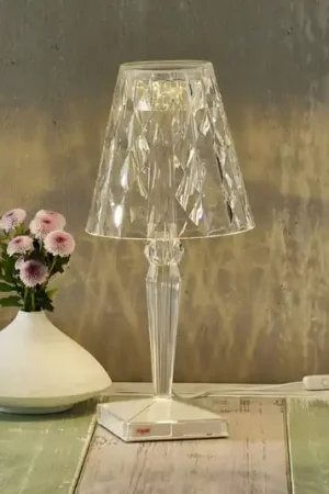 Bestseller Kartell Big Battery - Lampada da tavolo IP20, trasparente