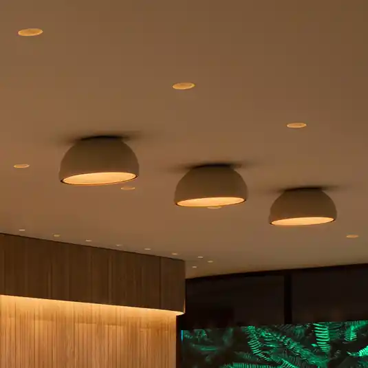 Vibia Duo 4874 plafoniera LED, crema Offerta Lampo