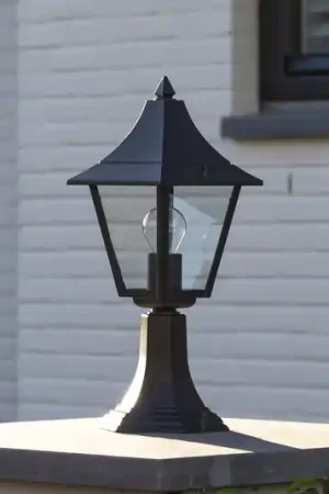 Lampioncino Livorno, IP44, nero/chiaro Offerta Limitata