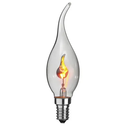 Bestseller Lampadina a candela "colpo di vento" E14 3W effetto fiamma