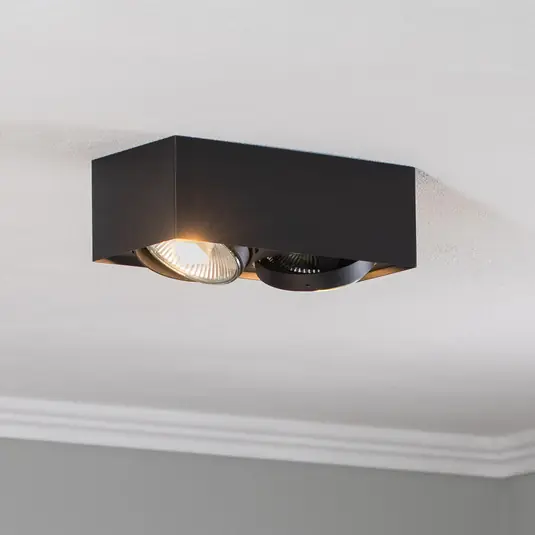 Novità Faretto da soffitto Ronda, 2 luci, nero