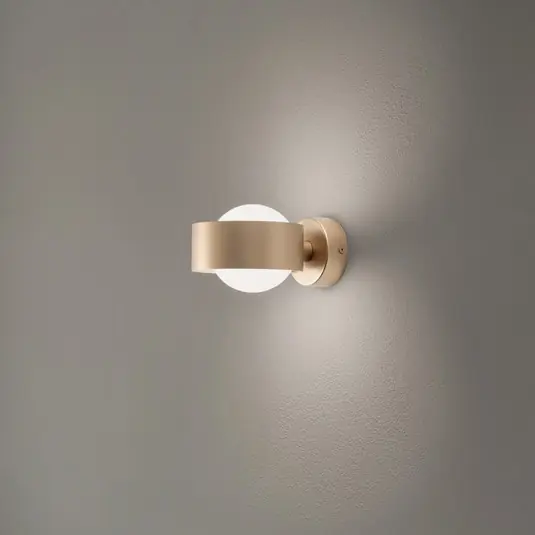 Super Prezzo Applique Mado, vetro opalino/ottone, 1 luce