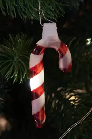 Vendita Finale Ghirlanda luminosa LED Hannah Candy Cane rosso