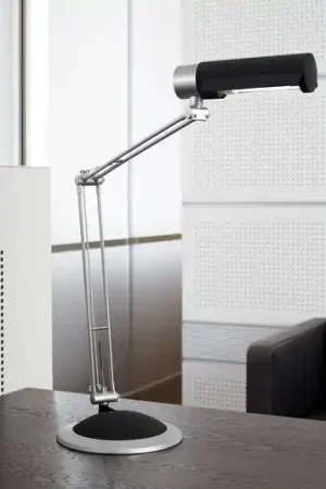 Occasione Imperdibile Lampada da tavolo MAULoffice, nero/argento, altezza 56 cm, metallo