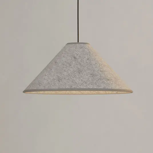 Lampada a sospensione Alsager con feltro, cono Ultima Occasione