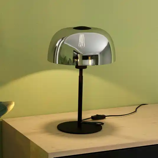 Lampada da tavolo Solo 2, nero trasparente/nero Non Perdere