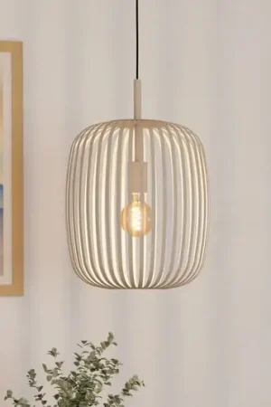 Vendita Finale Lampada a sospensione Romazzina, beige, Ø 33 cm, metallo, E27