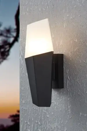 Applique da esterni Farindola in nero/bianco Prezzo Basso