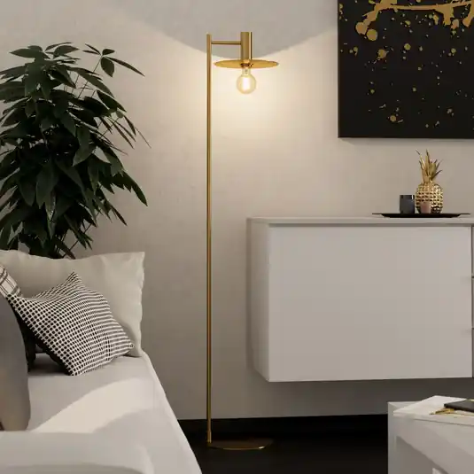 Piantana Escandell in ottone spazzolato Prezzo Basso