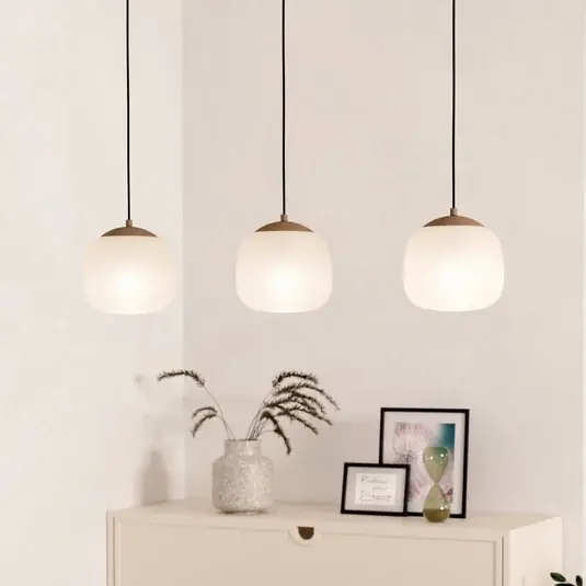 Scelto Dai Clienti Lampada a sospensione Cominio talpa/sabbia, 3 luci
