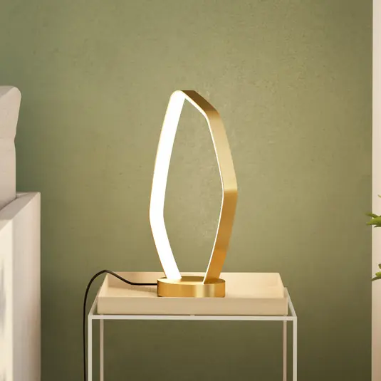 Lampada LED da tavolo Vallerosa in ottone Offerta