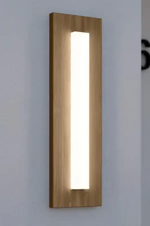 Applique da esterni LED Bitetto, plastica, effetto legno Sconto