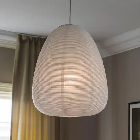 PR Home lampada a sospensione Maki, bianco, carta, Ø 43 cm, E27 Offerta