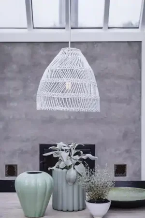 Lampada a sospensione PR Home, Maja Outdoor, Ø 53 cm, bianco, rattan Professionale