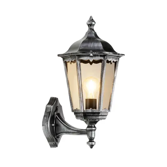 Applique 1110 lanterna in piedi nero-argento Must-Have