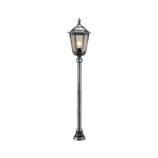 Lampione 1113 alluminio pressofuso nero-argento Compra Oggi Stesso