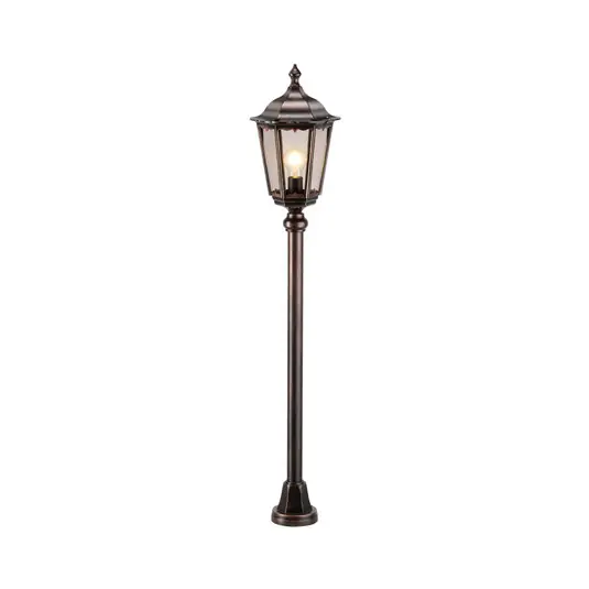 Lampione 1123 alluminio pressofuso nero-rame Ultime Pezzi